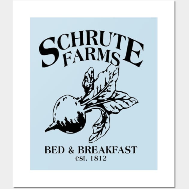 Schrute Farms Bed & Breakfast Est 1812 Wall Art by Ghost Of A Chance 